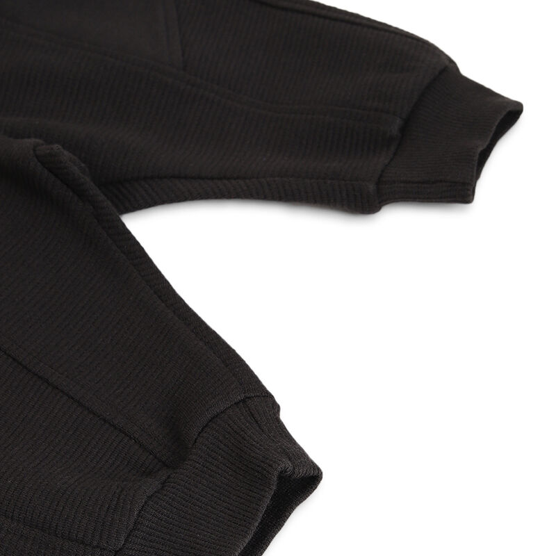 Boys Dark Grey Solid Long Trousers image number 3